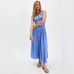 Free People Pearl Floral Midi Dress